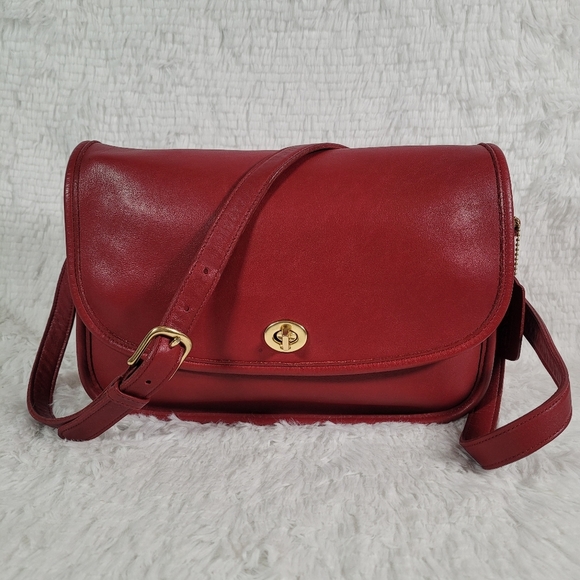 Coach Handbags - SOLD!!! Red Vintage Coach City Bag #9790